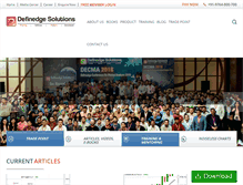 Tablet Screenshot of definedge.com